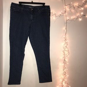 Polka dot jeans